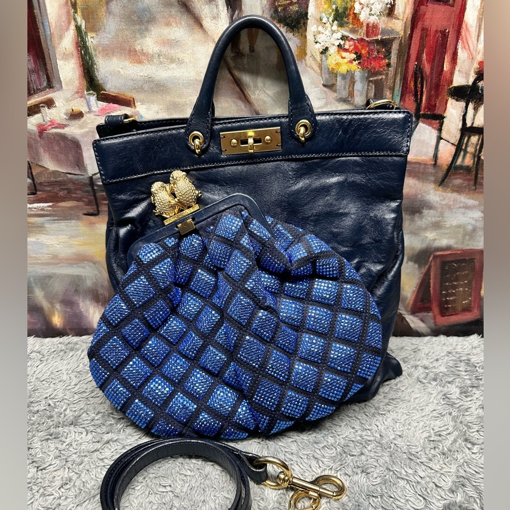 Marc Jacobs Duffy Elegant Blue Women's Handbag